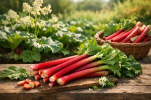 La rhubarbe se fait douce et acidulée