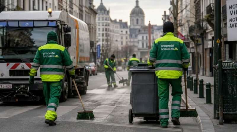Bruxelles les agents de proprete