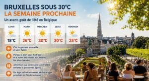 Bruxelles sous 30°C la semaine prochaine : la Belgique s’apprête à vivre un avant-goût de l’été