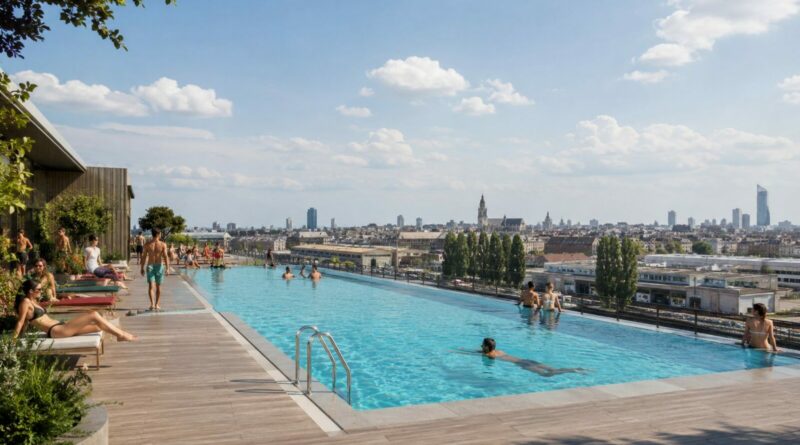 Bruxelles va enfin avoir une incroyable piscine en plein air sur un toit