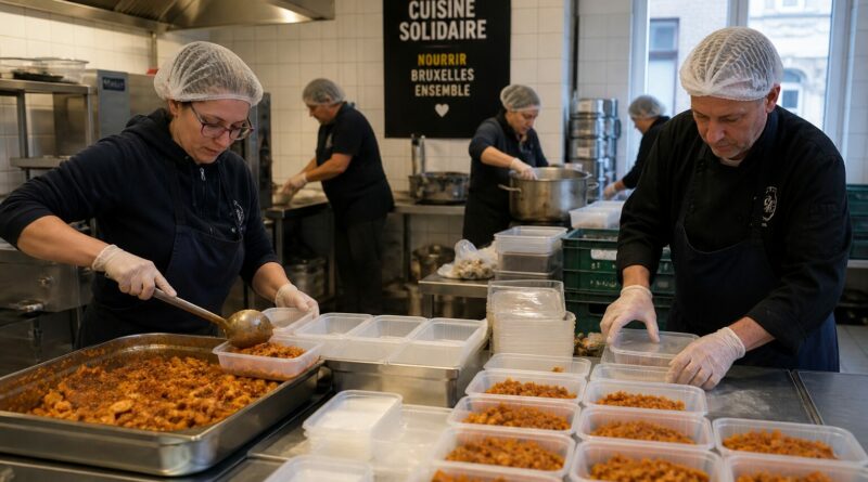 Cuisine solidaire a Bruxelles