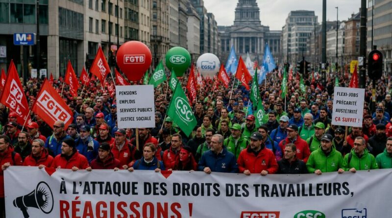 Manifestation nationale en Belgique