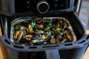 Moules à l’Airfryer : recette facile façon vapeur (8 minutes, ultra savoureuse)