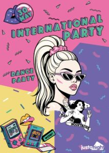 INTERNATIONAL PARTY – SAT 30.05 – MADAME MOUSTACHE | 80’s 90’s 2000’s – Powered By Just A Night