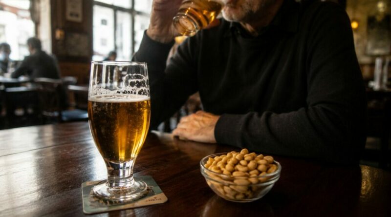 Cacahuetes gratuites avec la biere