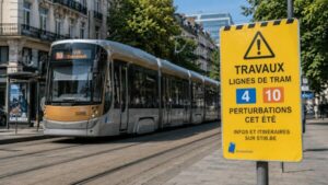 Bruxelles : fortes perturbations sur les lignes de tram 4 et 10 durant tout l’été