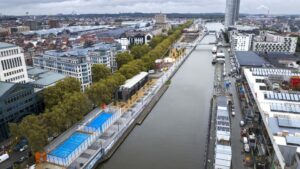 Le Quai des Matériaux est devenu un endroit très prisé près du canal à Bruxelles