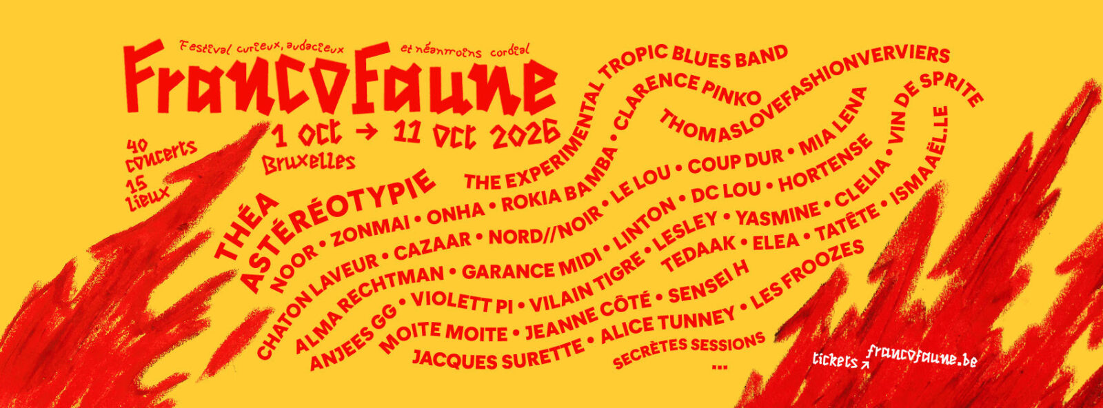 Le Festival FrancoFaune propose 40 concerts dans 15 lieux à Bruxelles