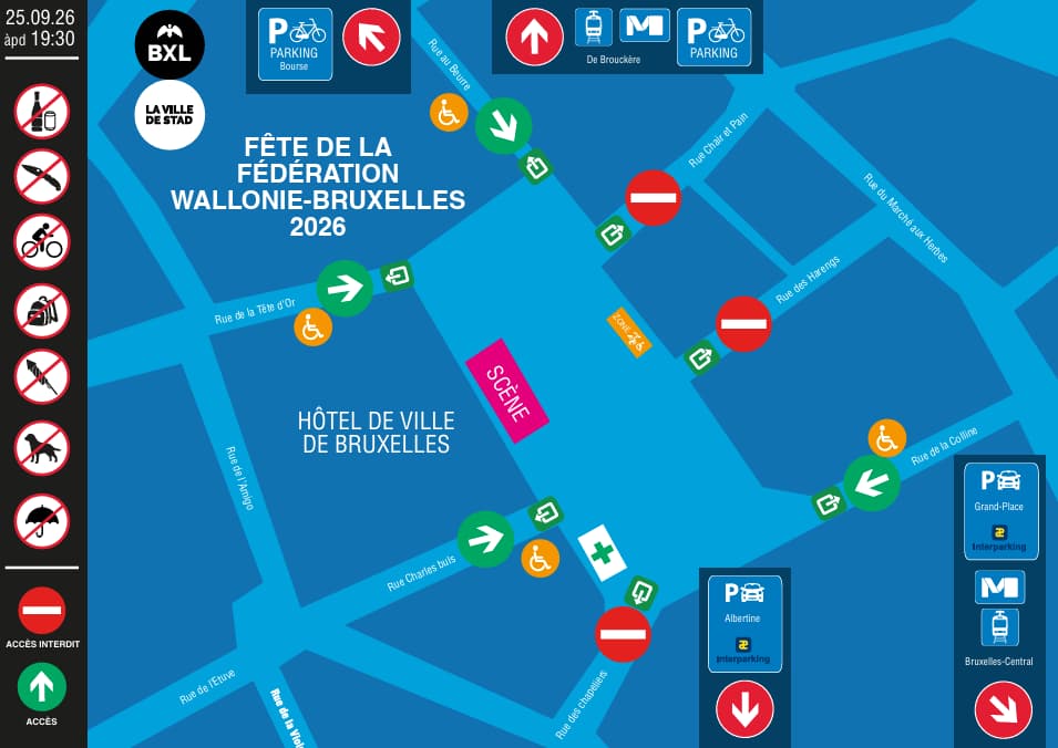 2 acces grand place