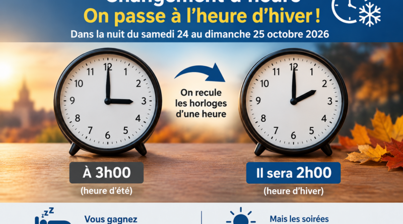 Changement d’heure