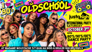 INTERNATIONAL OLDSCHOOL PARTY – MADAME MOUSTACHE | 80’s 90’s 2000’s > SAT. 03.10 – By Just A Night