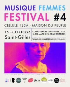 La Maison du Peuple de Saint-Gilles accueille le « Musique Femmes Festival »