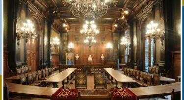 Anderlecht salle conseil communal