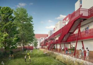 Beliris à la manœuvre pour la rénovation de logements sociaux dans le quartier Helmet à Schaerbeek