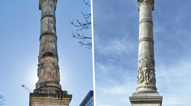 Renovation de la colonne du congres a bruxelles